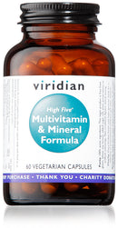 Viridian HIGH FIVE Multivit & Mineral Formula, 60 Veg Capsules