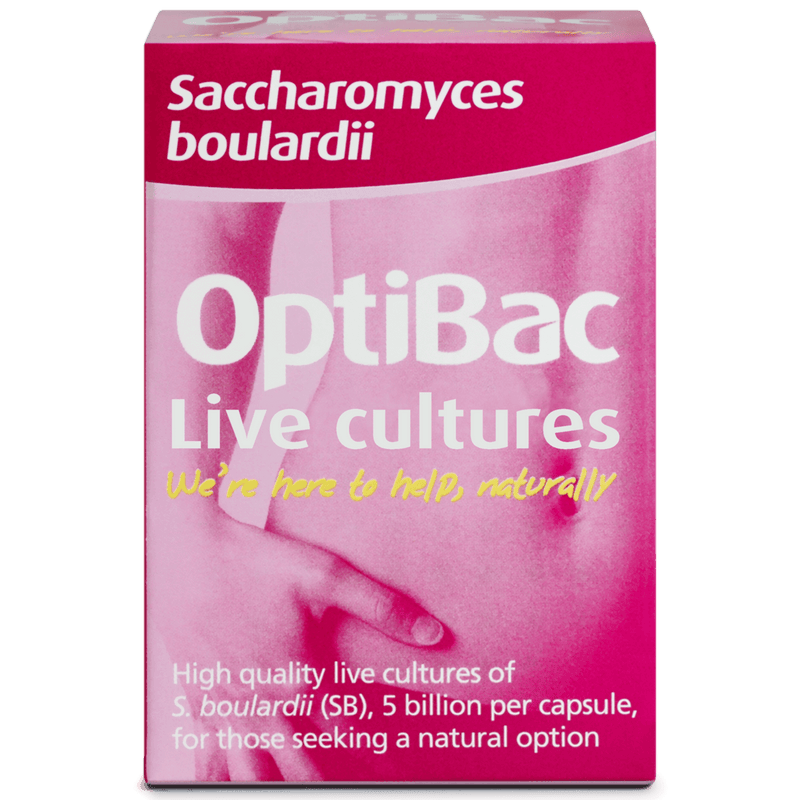 OptiBac Saccharomyces Boulardii (Bowel Care), 16 Capsules