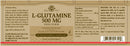 Solgar L-Glutamine - 500mg - 50 Capsules