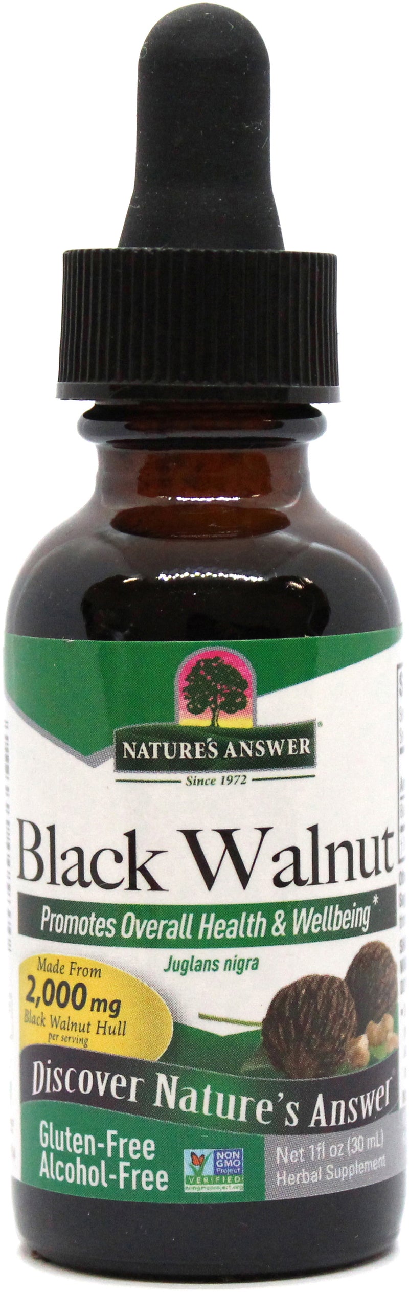 Nature’s Answer Black Walnut Hulls (Alcohol-Free)