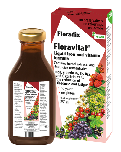 Floravital Liquid Iron (Gluten & Yeast Free), 500ml