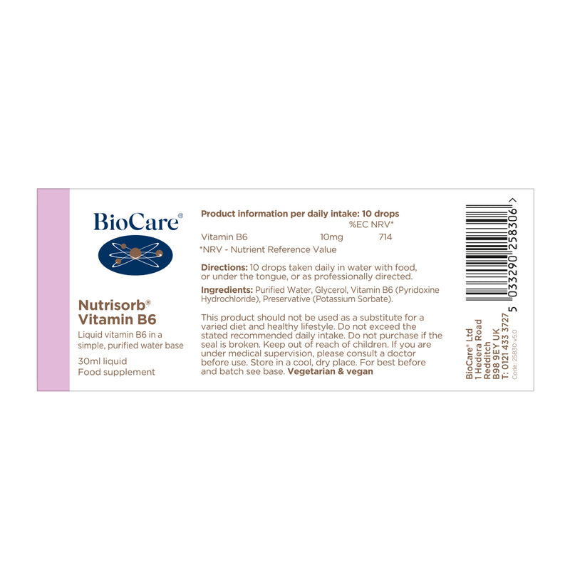 BioCare Nutrisorb® Vitamin B6 - 30ml