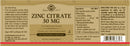 Solgar Chelated Zinc 30mg - 100 Tablets