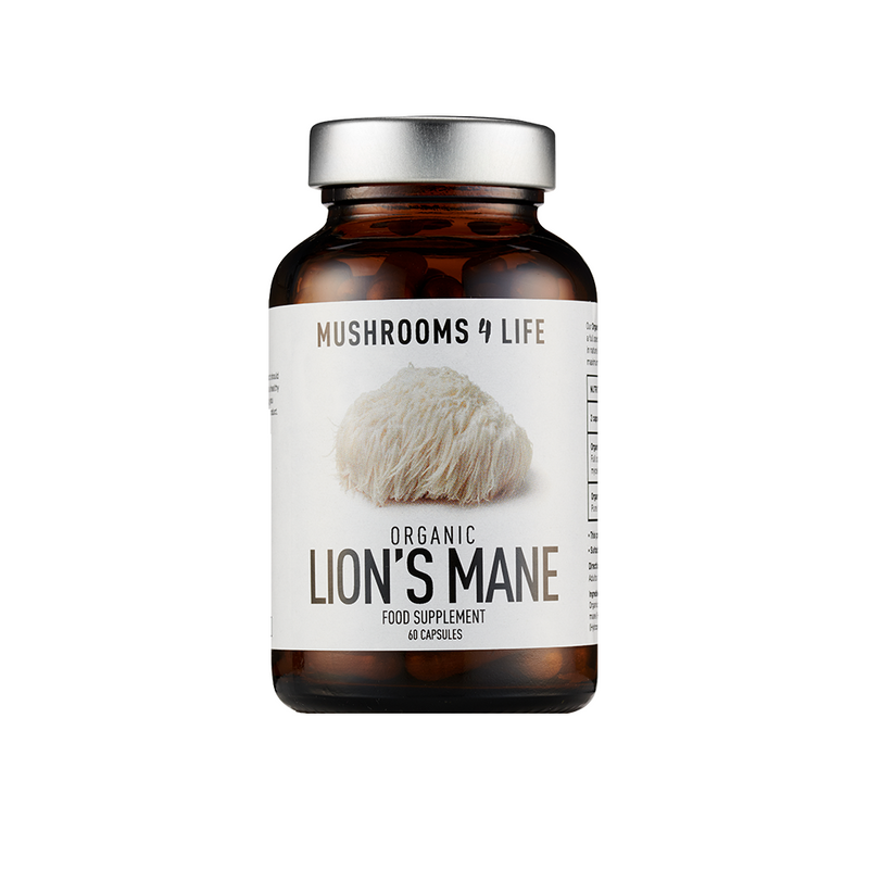 Mushrooms4Life Organic Lion's Mane, 60 Capsules