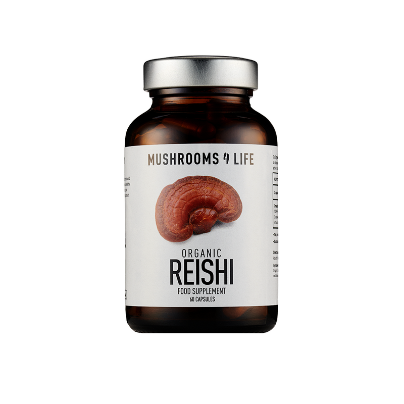 Mushrooms4Life Organic Reishi, 60 Capsules
