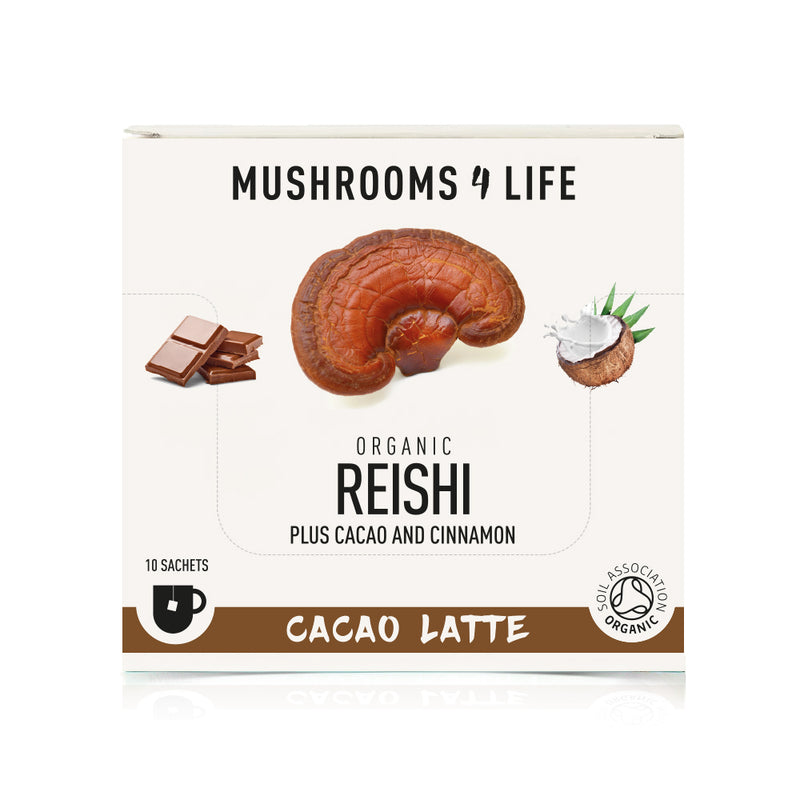 Mushrooms4Life Organic Reishi - Cacao Latte Sachets