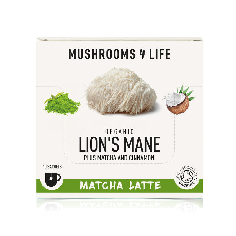Mushrooms4Life Organic Lion’s Mane - Matcha Latte Sachets
