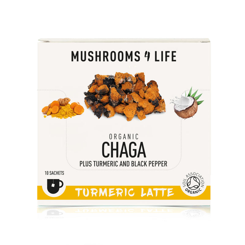 Mushrooms4Life Organic Chaga - Turmeric Latte Sachets