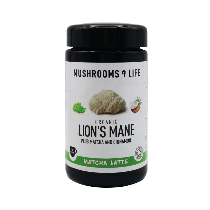 Mushrooms4Life Organic Lion's Mane Matcha Latte