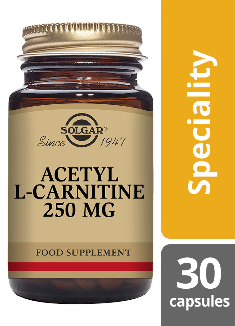 Solgar Acetyl-L-Carnitine 250mg - 30 Capsules