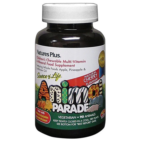 Natures Plus Animal Parade® Childrens Cherry flavours, 90 Chewable Tablets