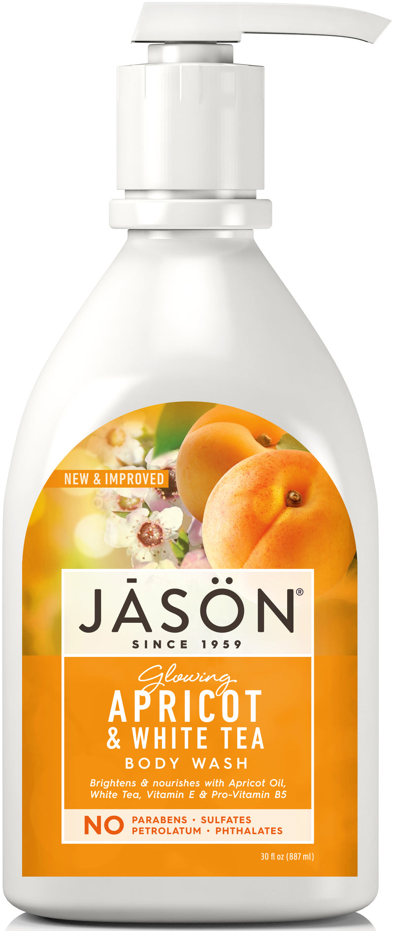 JĀSÖN Apricot Satin Body Wash Pump