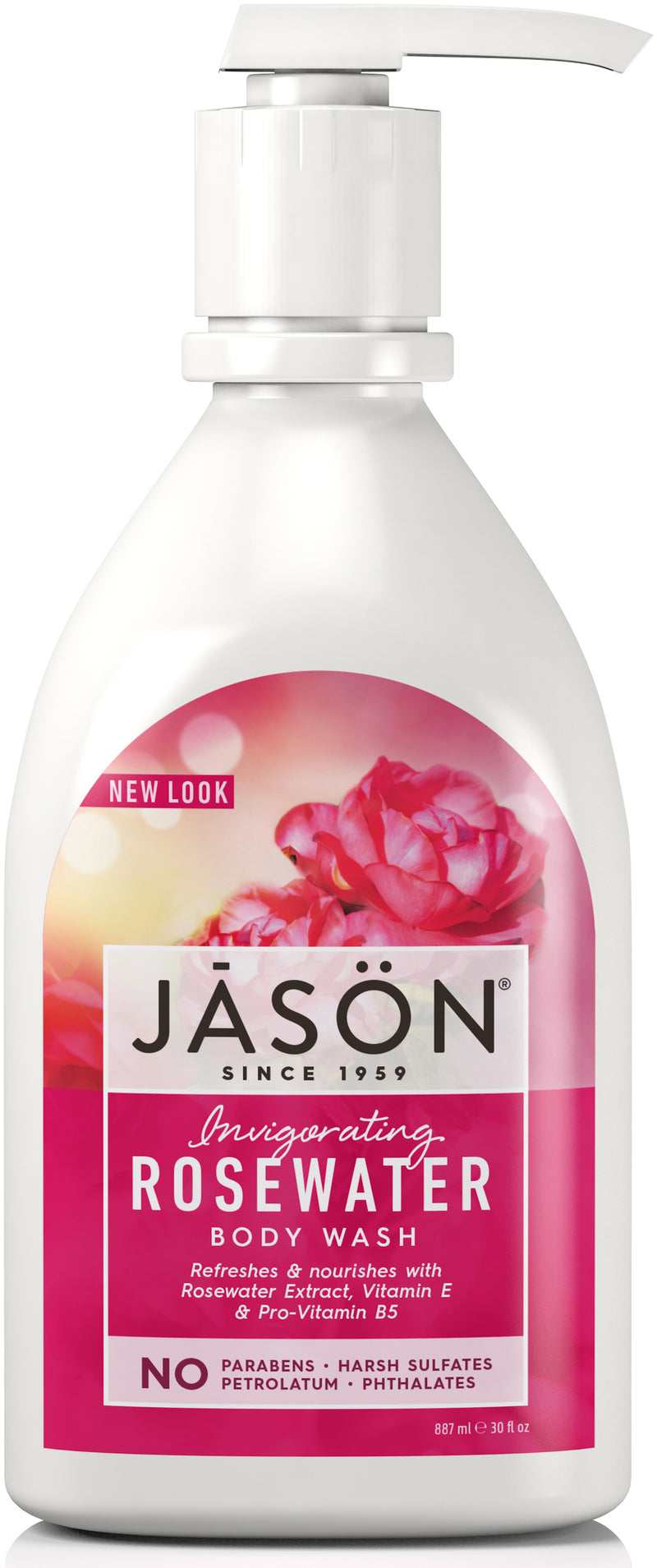 JĀSÖN Rosewater Satin Body Wash Pump