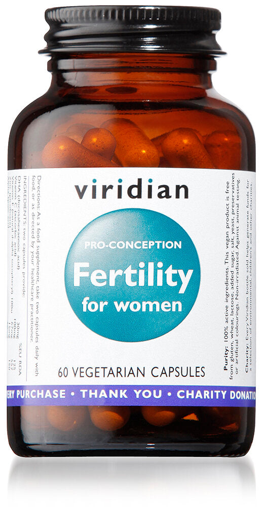Viridian Fertility for Women, 60 Veg Capsules (pro-conception)