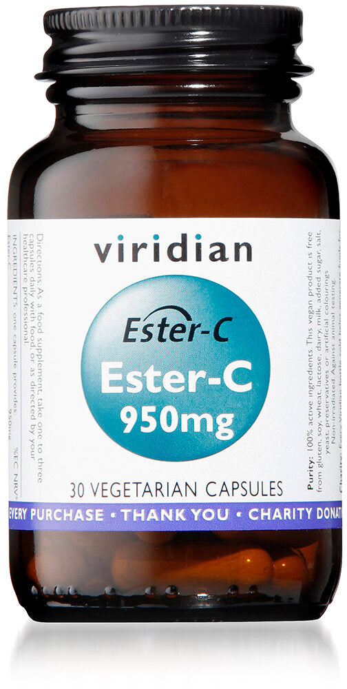 Viridian Extra-C™ 950mg, 30 Veg Capsules