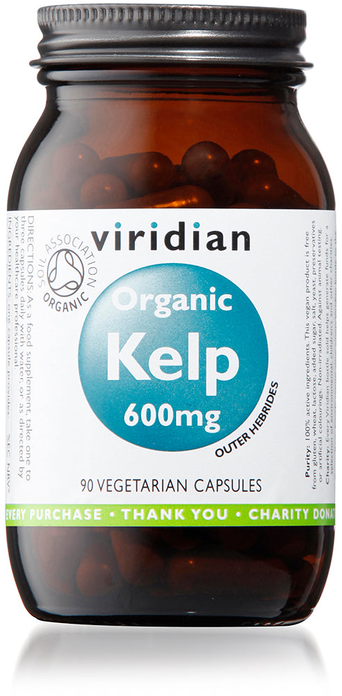 Viridian Organic Kelp, 90 Veg Capsules (providing 200mcg iodine)