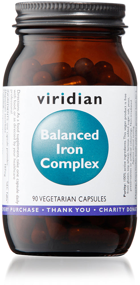Viridian Balanced Iron (15mg) Complex, 90 Veg Capsules
