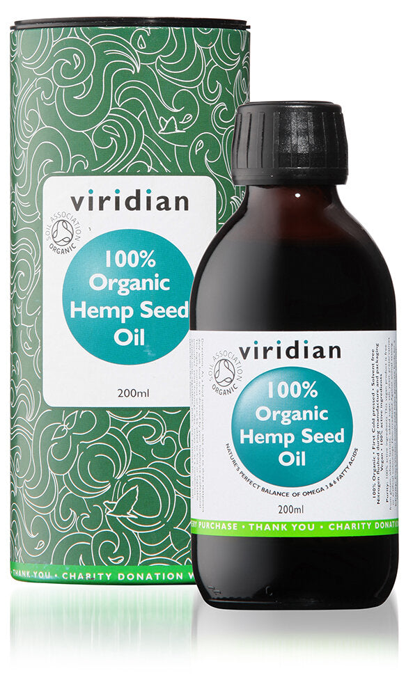 Viridian Organic Hemp Seed Oil, 200ml