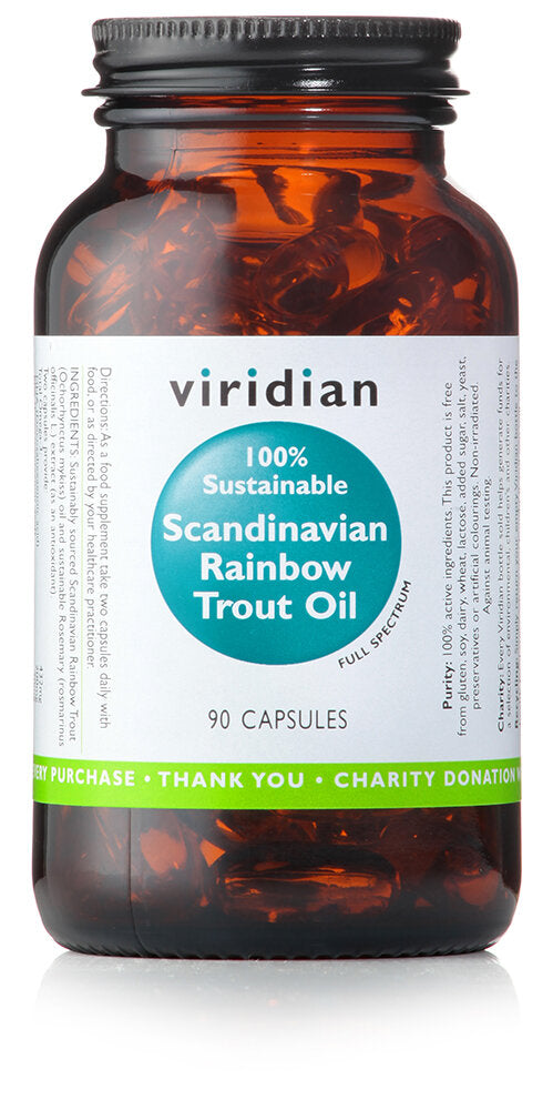 Viridian Scandinavian Rainbow Trout Oil, 90 Soft Gels