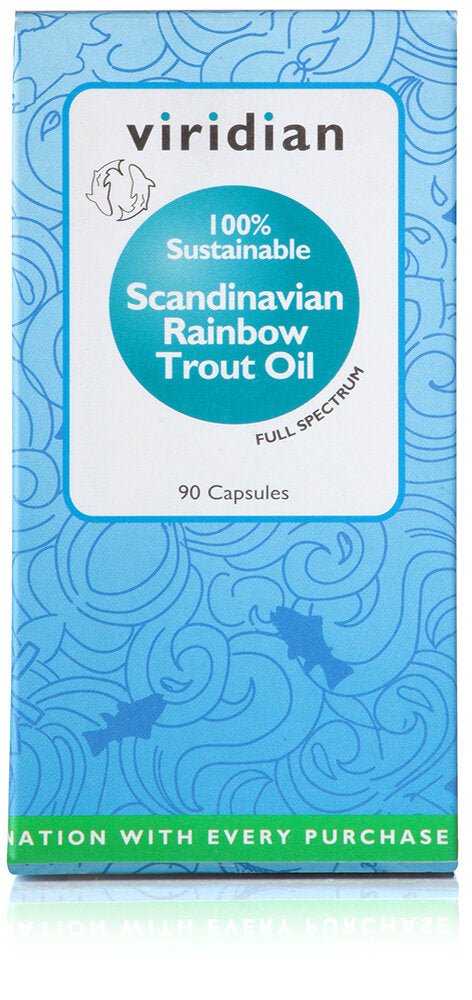Viridian Scandinavian Rainbow Trout Oil, 90 Soft Gels