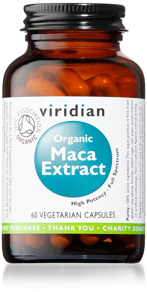 Viridian Organic Maca Extract, 60 Veg Capsules