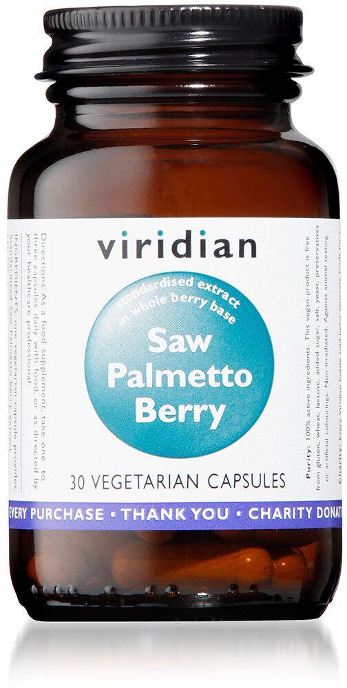 Viridian Saw Palmetto Berry Extract, 30 Veg Capsules