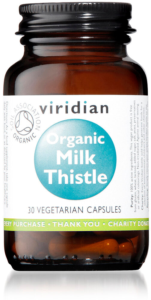 Viridian Organic Milk Thistle 400mg, 30 Veg Capsules