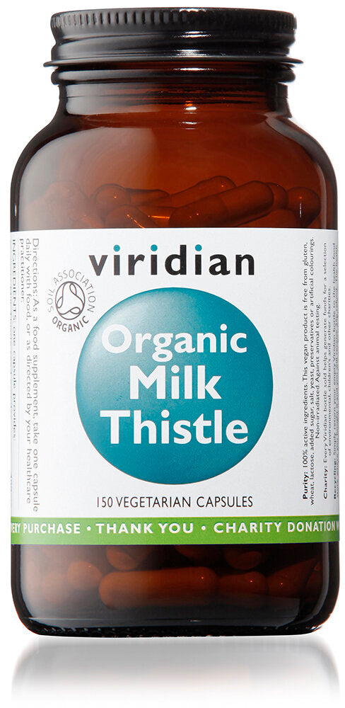 Viridian Organic Milk Thistle 400mg, 150 Veg Capsules