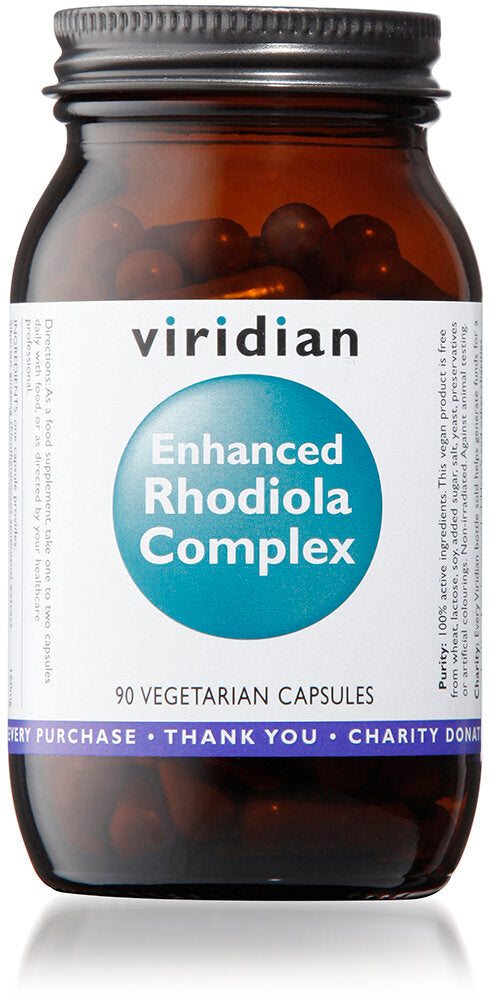 Viridian Enhanced Rhodiola Complex, 90 Veg Capsules
