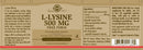 Solgar L-Lysine - 500mg - 50 Capsules