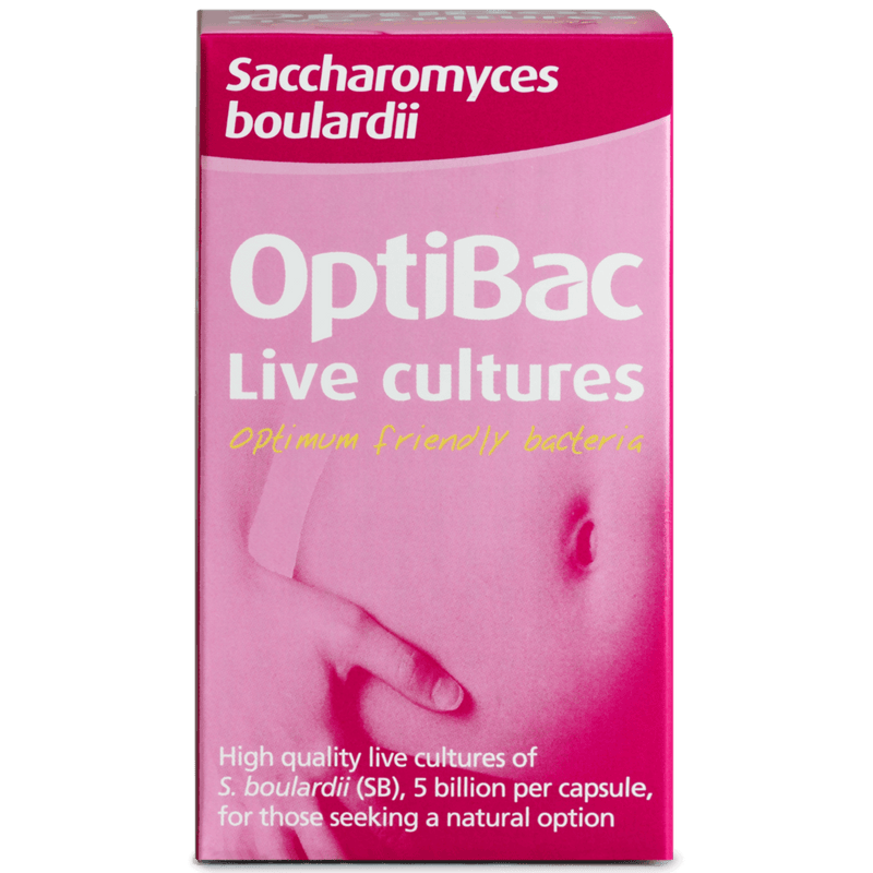 OptiBac Saccharomyces Boulardii (Bowel Care), 40 Capsules