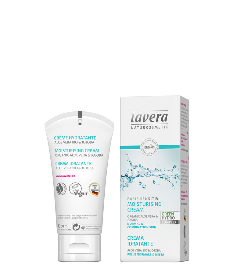 Lavera Moisturising Cream - Basis Sensitive - 50ml - For Normal and Combination skin
