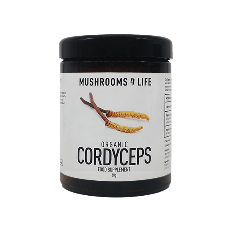 Organic Cordyceps Powder - Amber Glass