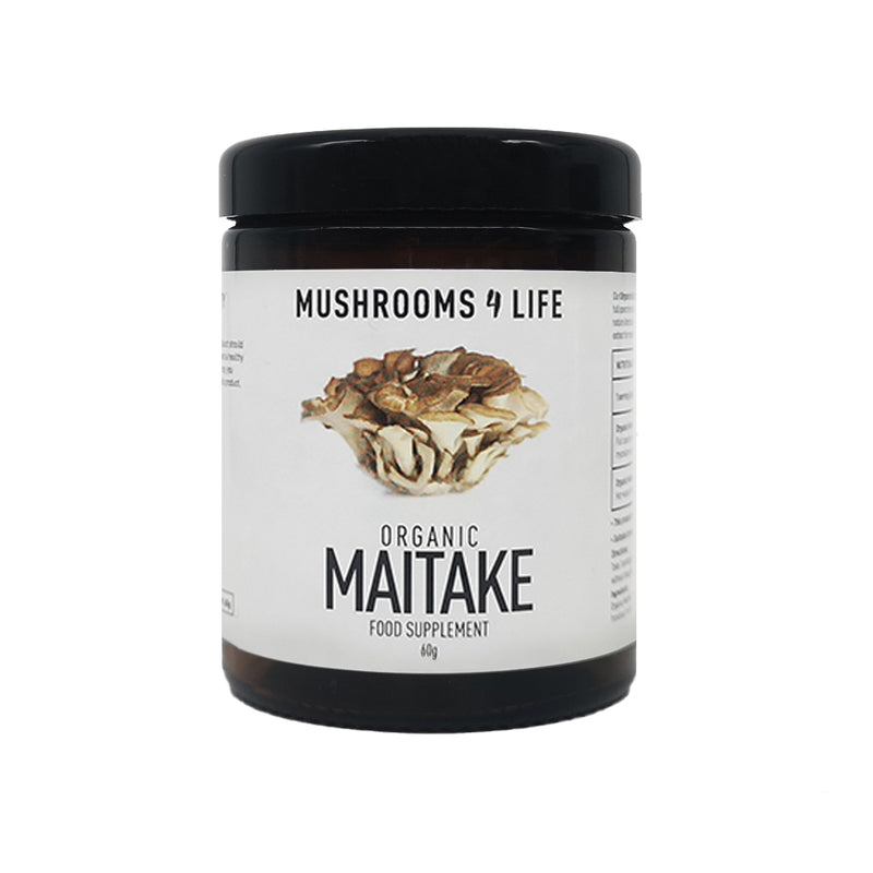 Organic Maitake Powder - Amber Glass