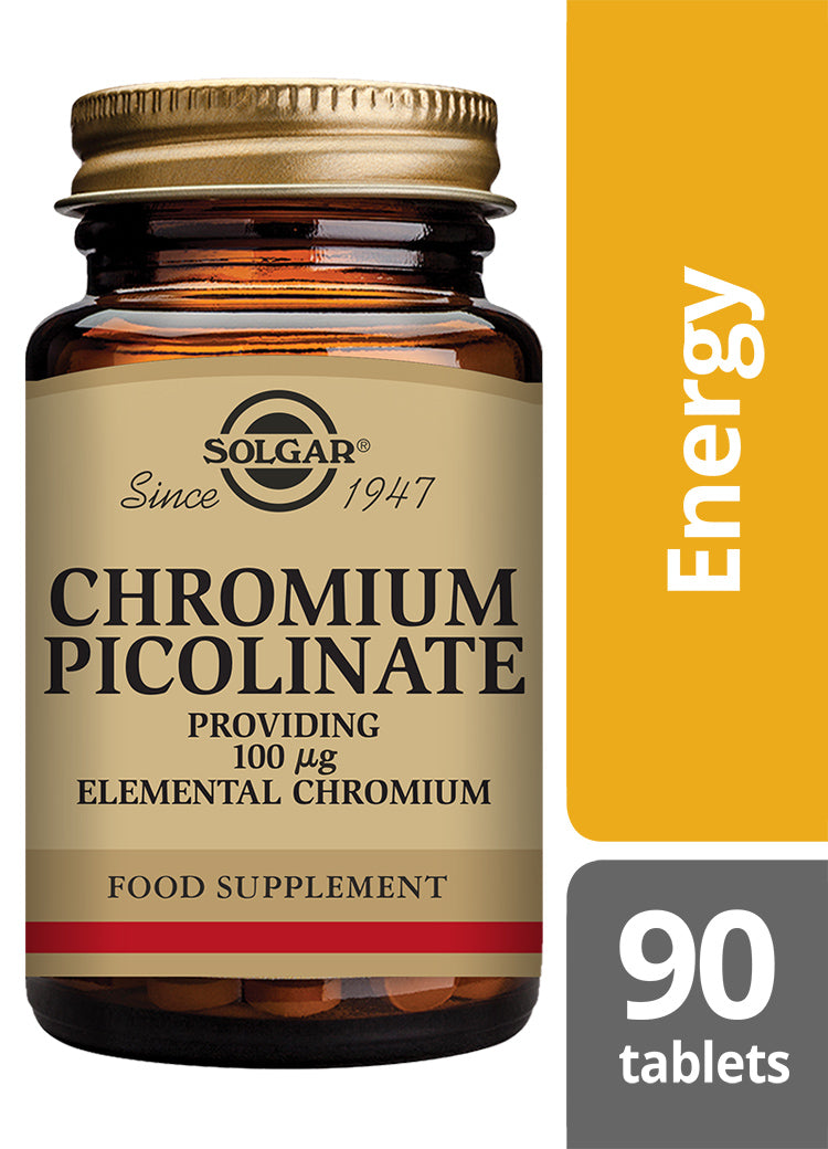 Solgar Chromium Picolinate - 100mcg - 90 Tablets