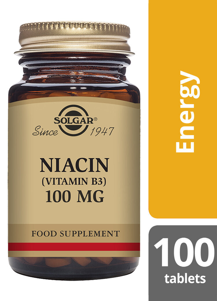 Solgar Vitamin B3 (Niacin) - 100mg - 100 Tablets