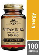 Solgar Vitamin B2 (Riboflavin) - 100mg - 100 Capsules
