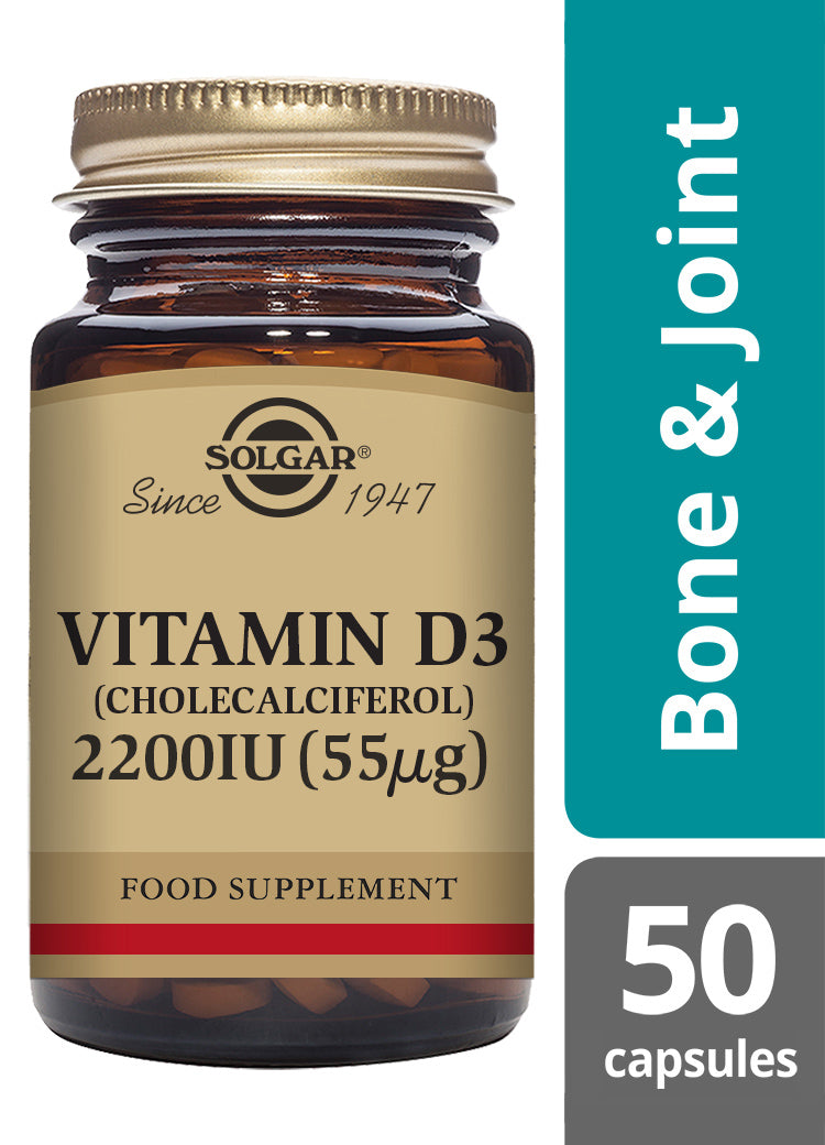 Solgar Vitamin D3 - 2200iu - 50 Capsules