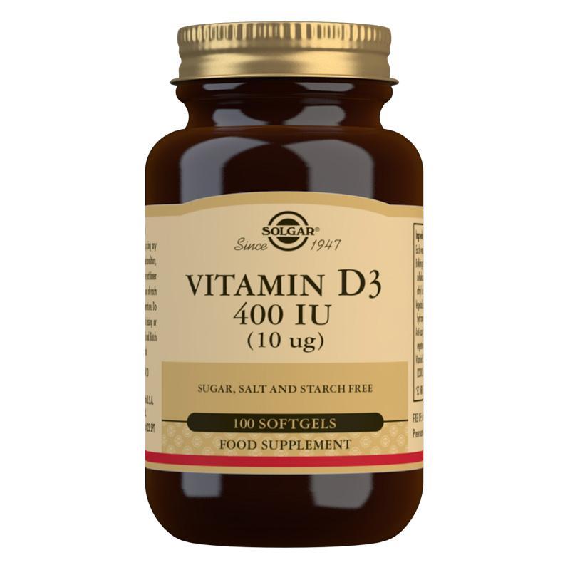 Solgar Vitamin D3 - 400iu - 100 Capsules
