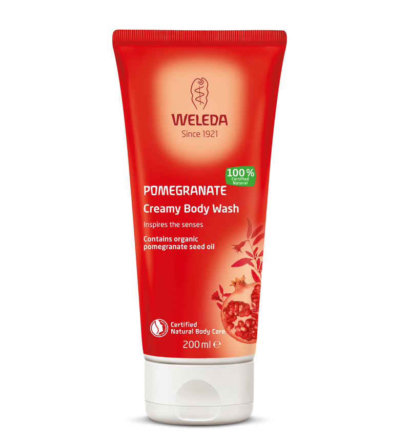 Weleda Pomegranate Creamy Body Wash, 200ml