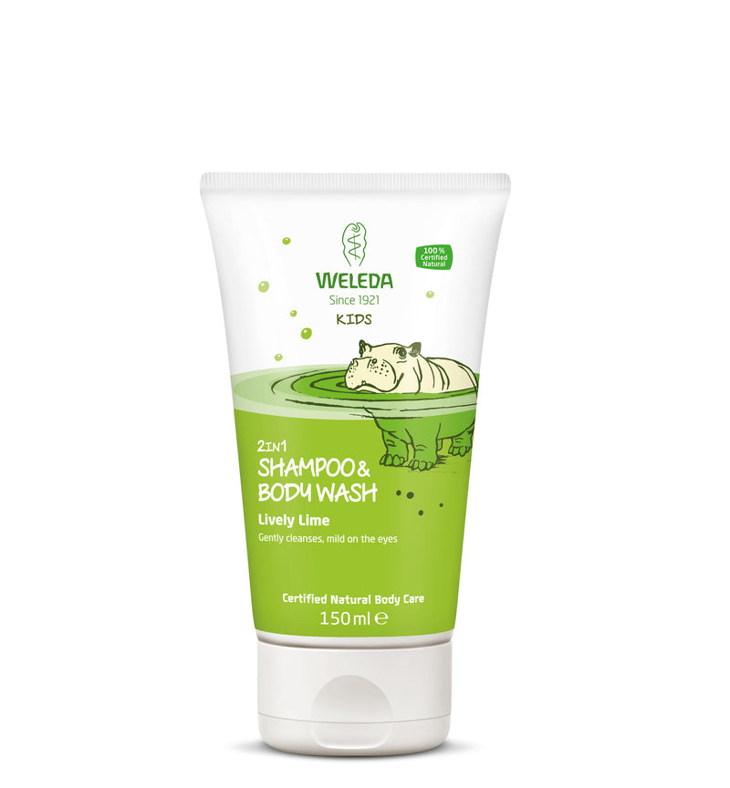 Weleda Kids 2 in 1 Shampoo & Body Wash Lively Lime 150ml