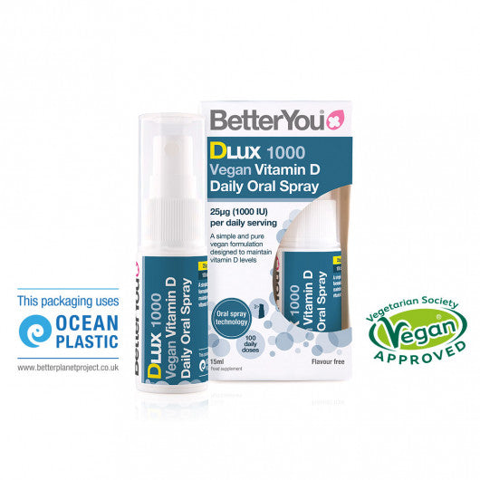 Better You Dlux 1000 Vegan Vitamin D Daily Oral Spray 15ml